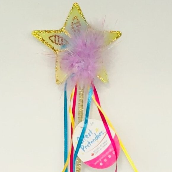 New w/Tag-Great Pretenders Glitter Rainbow Star Wand - Picture 7 of 7